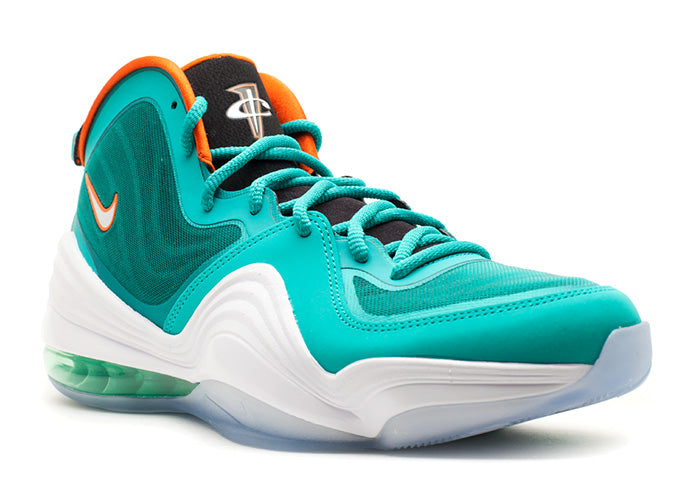 Nike Air Penny V Dolphins New Green Orange. Size 13. 537331-300.