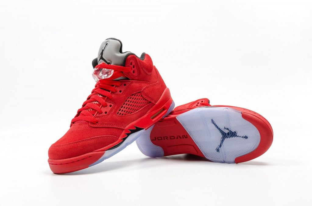 Nike Air Jordan V 5 Retro size 6Y. Flight Suit Red Suede Toro. 440888-602.