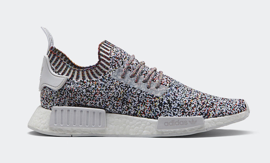 Adidas NMD R1 PK Color Static Multi Color Size 9. BW1126.