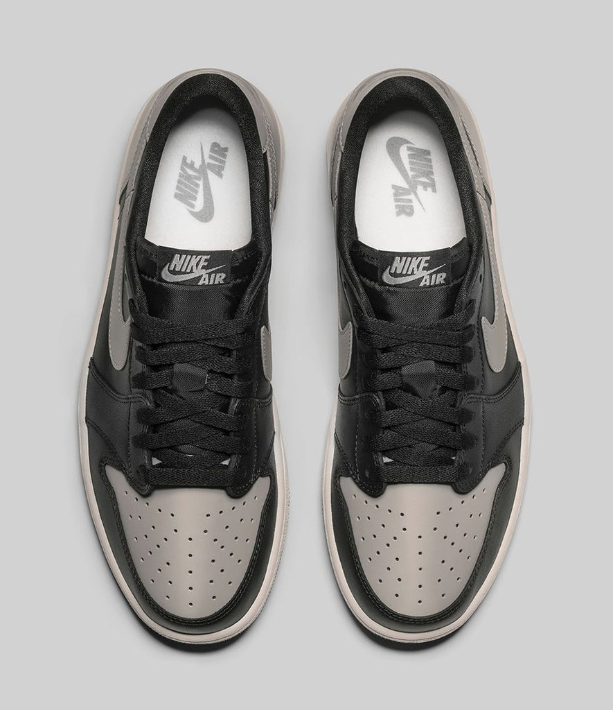 Nike Air Jordan 1 Retro Low OG Shadow Grey Black Size 9.5. 705329-003.